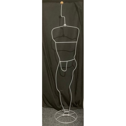 3264A - A mannequin valet stand, as a male torso, spherical wooden finial, designed by by Laurids Lonborg fo... 