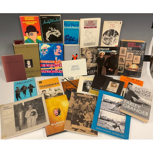 76 - Books - cinema, film, photography, and art - Andy Warhol, Blue Movie, first edition;  Jean Cocteau, ... 