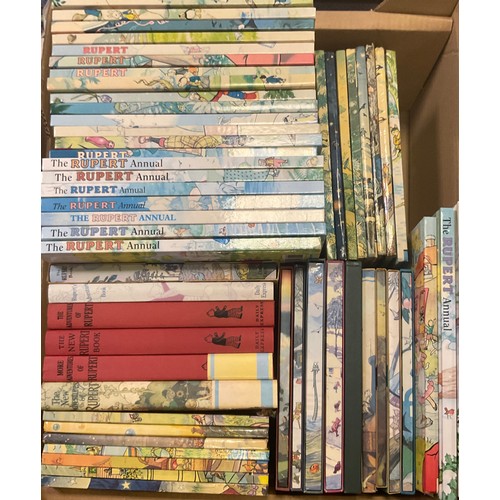 174 - Books - A quantity of Rupert Annuals, adventures of Rupert; etc