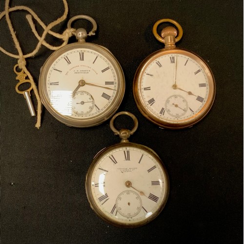 278 - A Victorian J G Graves silver Express English lever open face pocket watch, Chester 1898;  others Th... 