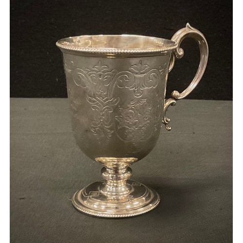 322 - A Victorian silver christening cup, Martin, Hall & Co, Sheffield 1867, 125.8g