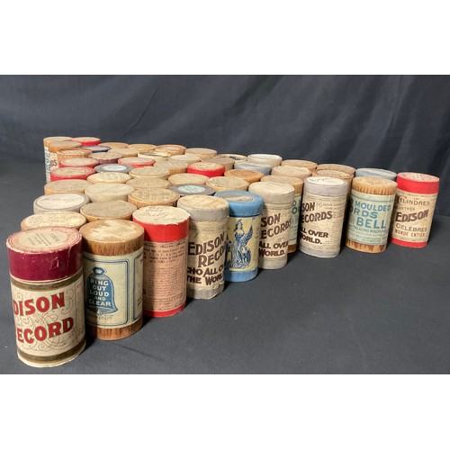 45 - Mechanical Music - a collection of phonograph cylinders, all boxed, various manufacturers and record... 