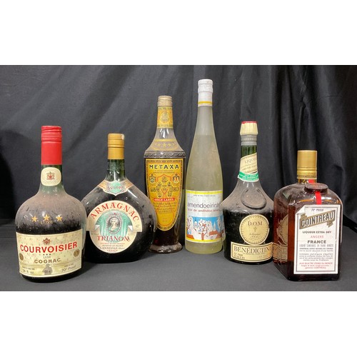 78 - Wines and Spirits - Trianon V.S.O.P. Armagnac, Lannepax, 70cl; D.O.M. Benedictine Le Directeur, 23.7... 