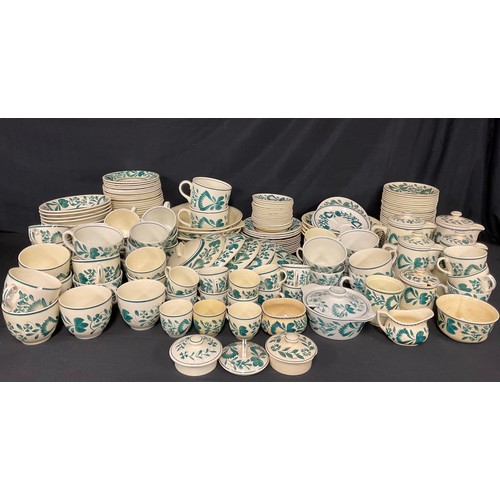 102 - A large collection of T.G. Green Oakville pattern dinner and tea ware, including tureens, serving di... 