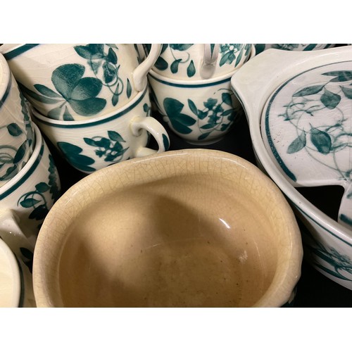 102 - A large collection of T.G. Green Oakville pattern dinner and tea ware, including tureens, serving di... 