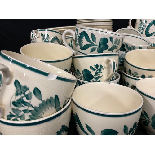 102 - A large collection of T.G. Green Oakville pattern dinner and tea ware, including tureens, serving di... 