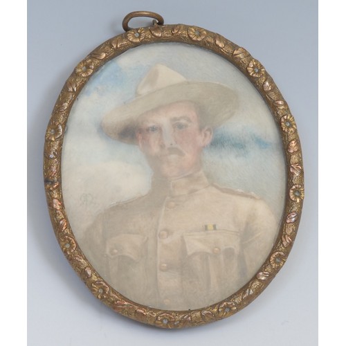 179 - The Scout Movement and the Boer War - Edith Maal (early 20th century), a portrait miniature, Lieuten... 