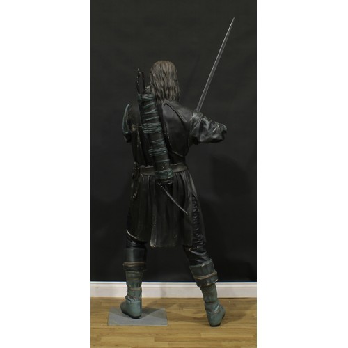 142 - Film & Movie Interest, Lord of the Rings - a large replica statue of Aragorn, approximately 174cm hi... 