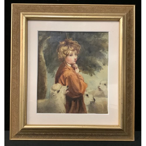 550 - Sir Joshua Reynolds, after
The Young Shepherd  
Unsigned, watercolour, 15cm x 17cm