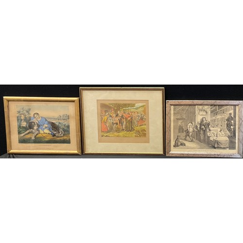 43 - Pictures & Prints - Eduard Gustav May, after, a pair of hand coloured lithographs The Faithful Compa... 