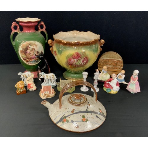 118 - Royal Doulton figures Home Again HN2167, Golden Days, HN2274, My Pet, HN2238, Tootles HN1680;  an Ol... 