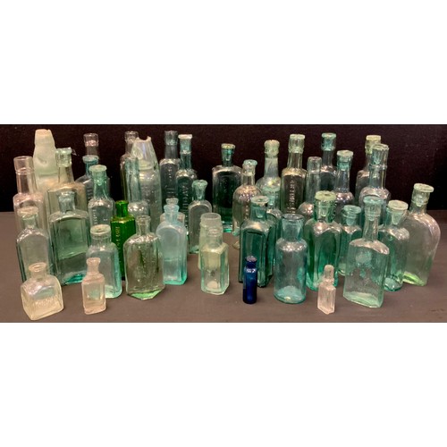 139 - A collection of 19th century and later glass bottles; T.Lighton Brampton Chesterfield cod bottle, J.... 