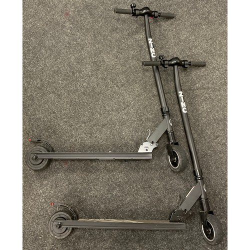 245 - Two Zinc Eco folding electric scooters, (2).