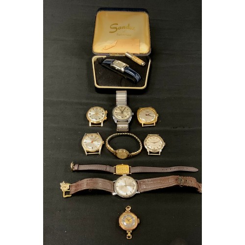 331 - Watches - vintage Kienzle Selecta wristwatch, other watch heads, Sekonda, Limit, Meritax, Timex, etc... 