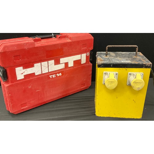 106A - Tools and equipment - A Hilti TE14 power hand tool, conforming transformer (2)