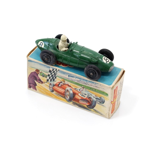 7231 - Crescent Toys No.1287 Connaught 2 litre Grand Prix racing car, British Racing green body with racing... 