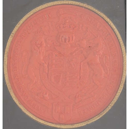 3302 - Judicial and Legal History - a  19th century wax seal impression, Registry Seal of the Court of Prob... 