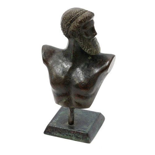 3184 - After the Antique, a bronze desk bust, the Artemision Bronze, widely considered to represent Zeus, 1... 