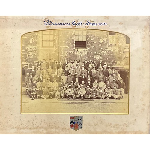 3610 - Oxford University - a late Victorian photograph, group portrait, Brasenose College, June 1898, 27.5c... 