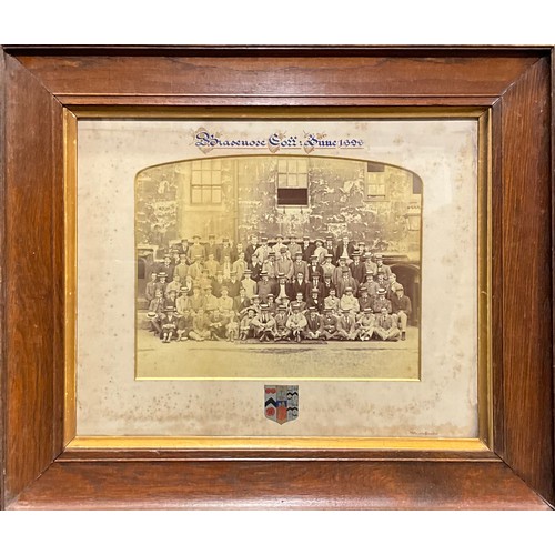 3610 - Oxford University - a late Victorian photograph, group portrait, Brasenose College, June 1898, 27.5c... 