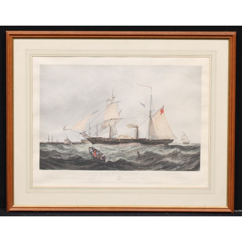 3285 - H Papprill, by, Knell, after, View of Her Majesty’s Steam Frigate Cyclops, Of Spithead, Under Admira... 