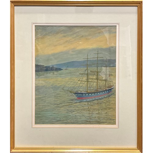 3694 - English School (early 20th century)
Sail and Steam
oil on canvas board, 38cm x 31cm