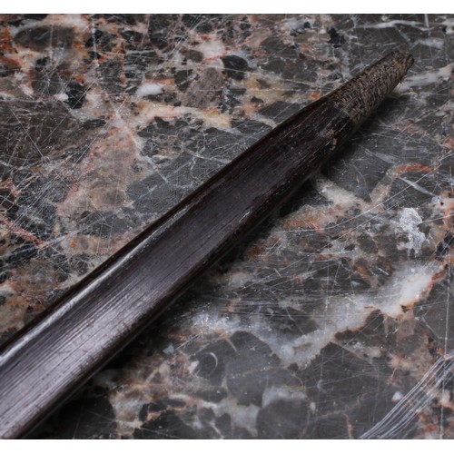 3236 - Archery - a hardwood longbow, 179.5cm long