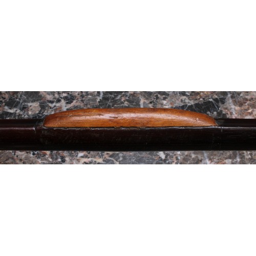 3236 - Archery - a hardwood longbow, 179.5cm long