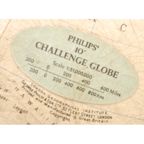 3380 - An Art Deco style terrestrial globe, Phillips' 10