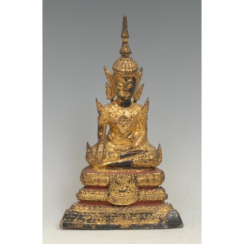 3361 - An Indonesian Rattanakosin style bronze deity, 19.5cm, 19th century