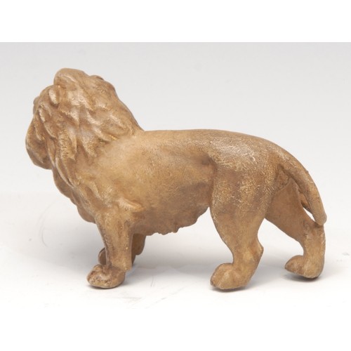 3195 - An Austrian cold painted bronze, of a lion, 8.5cm long