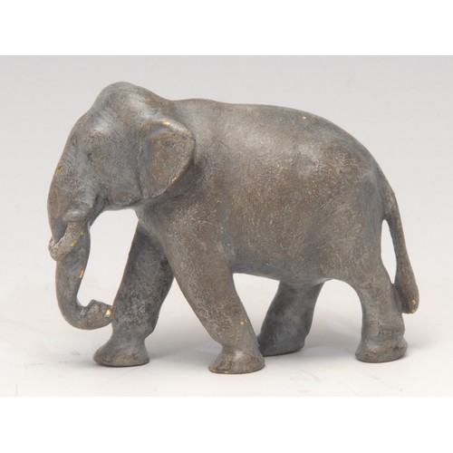 3197 - An Austrian cold painted bronze, of an elephant, 6.5cm long