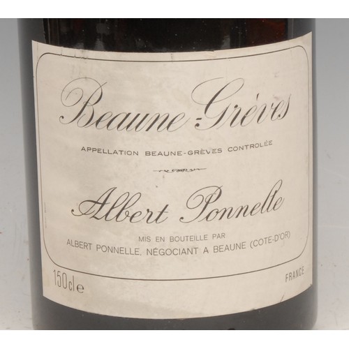 3412 - A bottle of Beaune Greves, Albert Ponnelle 1981, 150cl.