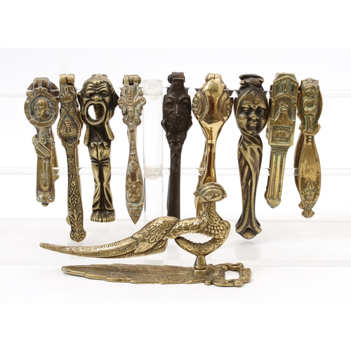 3602 - Nutcrackers - various cast brass lever action, mostly novelty, first half 20th century