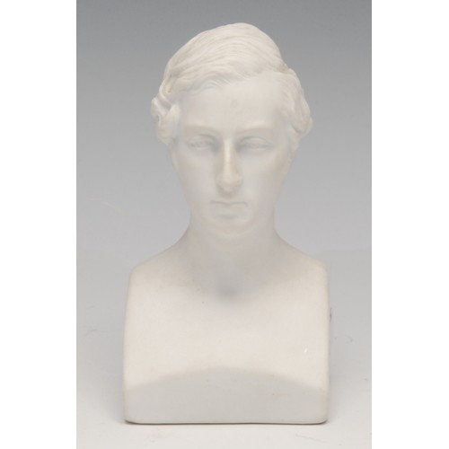 3304 - Literature, Drama and Music - a 19th century parian ware bust, of Ben Johnson (1572 - 1637), by J & ... 