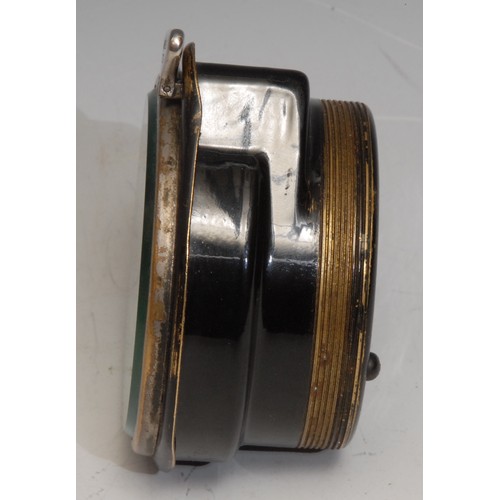 3239 - Automobilia - a vintage car dashboard timepiece, 7.5cm silvered clock dial, inscribed Watford, North... 