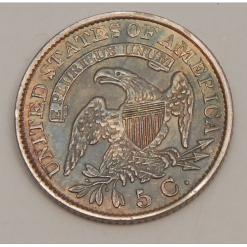 3622 - Coins - USA - a United States of America silver Liberty cap half-dime 5 cent coin, 1831

Provenance:... 