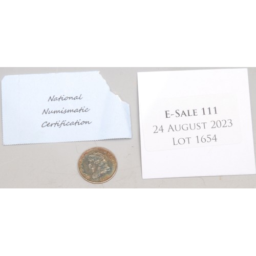 3622 - Coins - USA - a United States of America silver Liberty cap half-dime 5 cent coin, 1831

Provenance:... 
