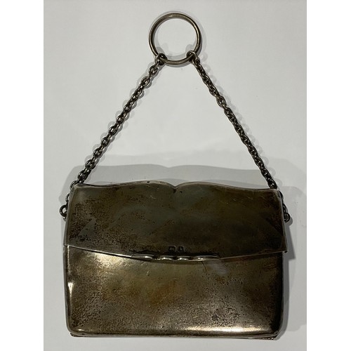 111 - Fashion & Jewellery - a silver purse, Birmingham, 1909, 132.2g gross