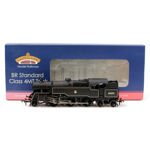 7244 - Bachmann Branch-Line Model Railways OO Gauge 32-359A BR standard Class 4MT tank locomotive, No.80092... 