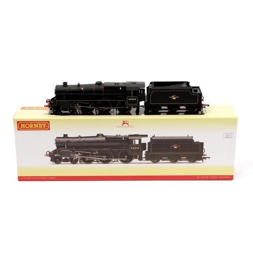 7247 - Hornby OO Gauge R3323 BR 4-6-0 locomotive and six wheel tender, BR black livery, No.44694, boxed wit... 