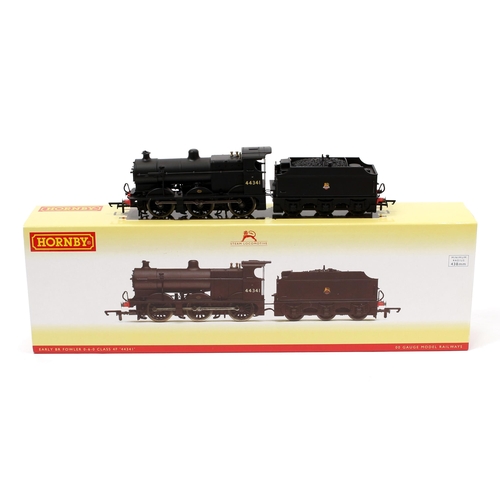 7254 - Hornby OO Gauge R3314 BR (early) 0-6-0 Class 4F Fowler locomotive and six wheel tender, BR black liv... 