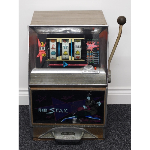 7305 - Arcade/Amusements Interest - a 1970's Bally Model 801 Penny Star mechanical fruit machine/one-arm ba... 