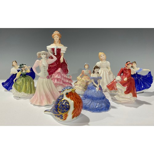 173 - A Royal Doulton figure, Sweet Sixteen, HN3648; others, Emma, Amanda, Buttercup, Hannah, etc; Coalpor... 