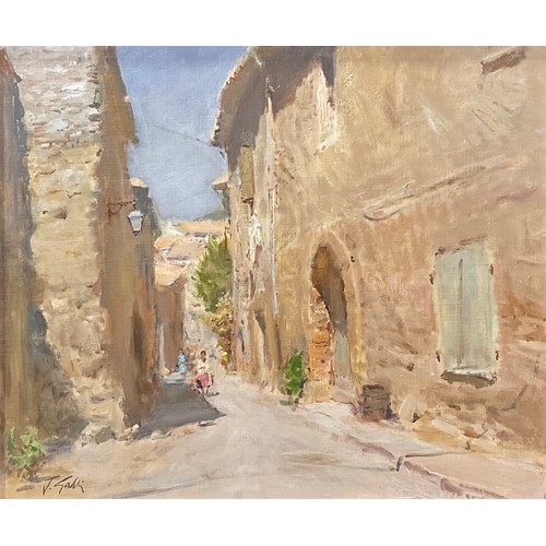 180 - Jacques Gatti (1927 - 2015) 
Rue de Bauduen 
signed, oil on canvas, 46.5cm x 55.5cm.