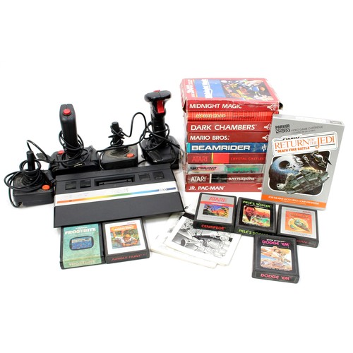 7306 - Vintage Computer Gaming and Technology - a 1980's Atari 2600 Jr. console, Model No. CX-2600 JR., Ser... 