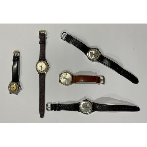 268 - Five vintage wristwatches, Rotary, Regent, Excalibur, Lauris, etc