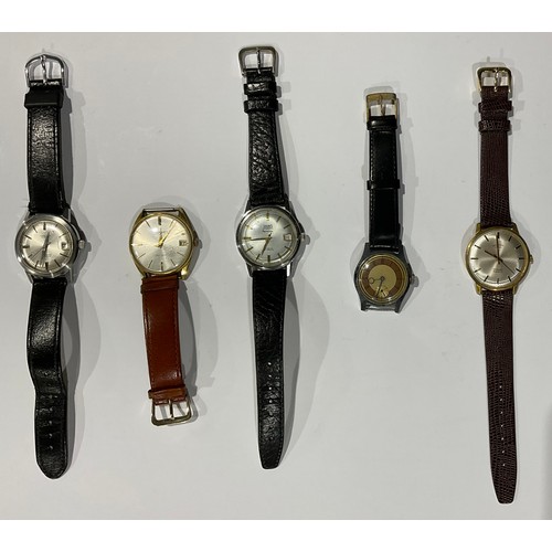 268 - Five vintage wristwatches, Rotary, Regent, Excalibur, Lauris, etc