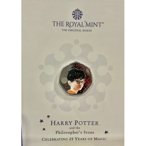 330 - A Royal Mint Harry Potter and the Philosopher's Stone silver proof 50p coin, 2022, limited edition 1... 