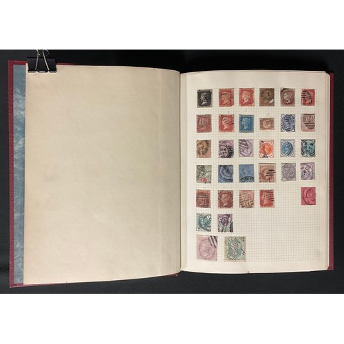 347 - Stamps - GB stamp album, QV - modern, including four margin 1d black, black MX, other early issues